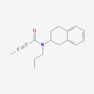 molecular formula C17H21NO B2853147 N-Propyl-N-(1,2,3,4-tetrahydronaphthalen-2-yl)but-2-ynamide CAS No. 2411241-21-7