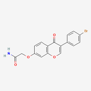 2-((3-(4-bromophenyl)-4-oxo-4H-chromen-7-yl)oxy)acetamide