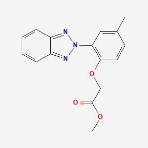 molecular formula C16H15N3O3 B2853154 methyl [2-(2H-1,2,3-benzotriazol-2-yl)-4-methylphenoxy]acetate CAS No. 696621-73-5