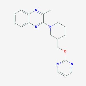 2-Methyl-3-{3-[(pyrimidin-2-yloxy)methyl]piperidin-1-yl}quinoxaline