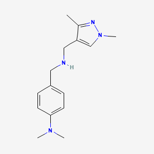 4-((((1,3-Dimethyl-1H-pyrazol-4-yl)methyl)amino)methyl)-N,N-dimethylaniline