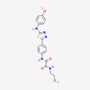 N-(2-methoxyethyl)-N'-(4-{5-[(4-methoxyphenyl)(methyl)amino]-1,3,4-thiadiazol-2-yl}phenyl)ethanediamide