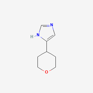 molecular formula C8H12N2O B2853211 4-(Tetrahydro-pyran-4-YL)-1H-imidazole CAS No. 1935037-79-8