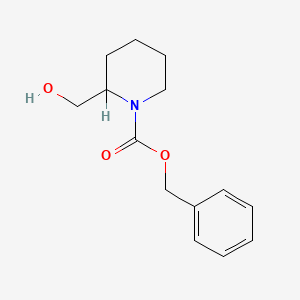 molecular formula C14H19NO3 B2853215 Benzyl 2-(hydroxymethyl)piperidine-1-carboxylate CAS No. 105706-75-0; 510729-68-7