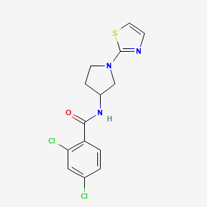 2,4-dichloro-N-(1-(thiazol-2-yl)pyrrolidin-3-yl)benzamide