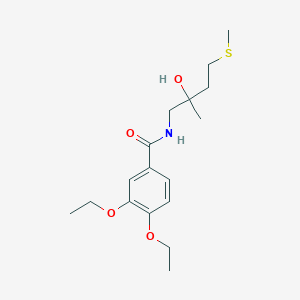 3,4-diethoxy-N-(2-hydroxy-2-methyl-4-(methylthio)butyl)benzamide