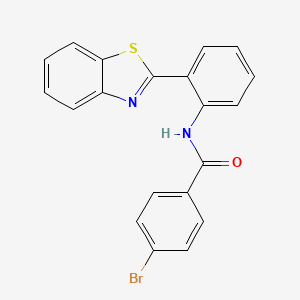 N-[2-(1,3-benzothiazol-2-yl)phenyl]-4-bromobenzamide