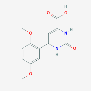 6-(2,5-Dimethoxyphenyl)-2-oxo-1,2,3,6-tetrahydro-4-pyrimidinecarboxylic acid