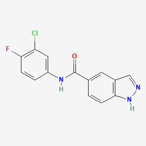 N-(3-chloro-4-fluorophenyl)-1H-indazole-5-carboxamide