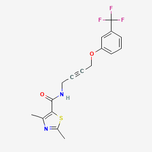 2,4-dimethyl-N-(4-(3-(trifluoromethyl)phenoxy)but-2-yn-1-yl)thiazole-5-carboxamide