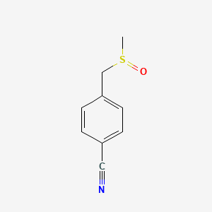 molecular formula C9H9NOS B2853296 4-((Methylsulfinyl)methyl)benzonitrile CAS No. 163816-22-6