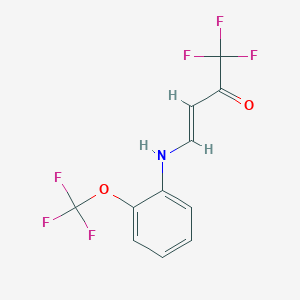 (E)-1,1,1-trifluoro-4-[2-(trifluoromethoxy)anilino]-3-buten-2-one