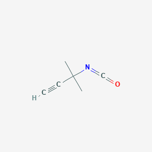 molecular formula C6H7NO B2853349 3-Isocyanato-3-methylbut-1-yne CAS No. 37442-66-3