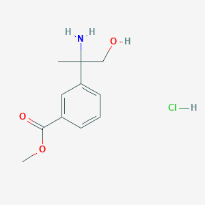 Methyl 3-(2-amino-1-hydroxypropan-2-yl)benzoate;hydrochloride