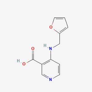 molecular formula C11H10N2O3 B2853379 4-{[(Furan-2-yl)methyl]amino}pyridine-3-carboxylic acid CAS No. 34240-60-3