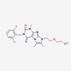 3-(2-chloro-6-fluorobenzyl)-8-(2-(2-hydroxyethoxy)ethyl)-1,6,7-trimethyl-1H-imidazo[2,1-f]purine-2,4(3H,8H)-dione