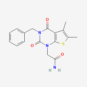 2-(3-Benzyl-5,6-dimethyl-2,4-dioxothieno[2,3-d]pyrimidin-1-yl)acetamide
