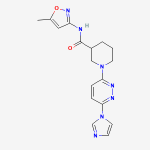 1-(6-(1H-imidazol-1-yl)pyridazin-3-yl)-N-(5-methylisoxazol-3-yl)piperidine-3-carboxamide