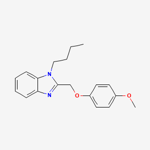 molecular formula C19H22N2O2 B2853402 1-Butyl-2-(4-methoxy-phenoxymethyl)-1H-benzoimidazole CAS No. 441745-03-5