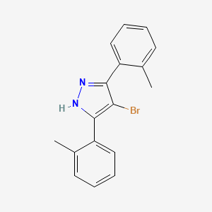 4-bromo-3,5-bis(2-methylphenyl)-1H-pyrazole
