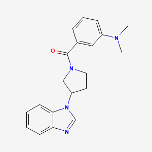 3-[3-(1H-1,3-benzodiazol-1-yl)pyrrolidine-1-carbonyl]-N,N-dimethylaniline