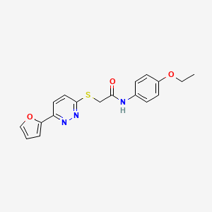 N-(4-ethoxyphenyl)-2-[6-(furan-2-yl)pyridazin-3-yl]sulfanylacetamide