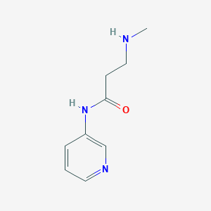 molecular formula C9H15Cl2N3O B2853432 N~3~-methyl-N-pyridin-3-yl-beta-alaninamide CAS No. 1435804-15-1