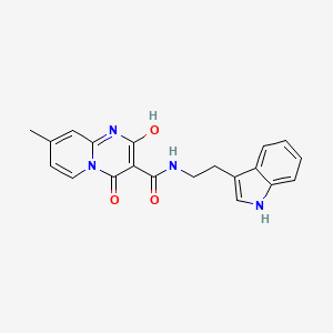 molecular formula C20H18N4O3 B2853433 N-(2-(1H-indol-3-yl)ethyl)-2-hydroxy-8-methyl-4-oxo-4H-pyrido[1,2-a]pyrimidine-3-carboxamide CAS No. 953246-94-1