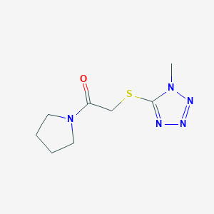 molecular formula C8H13N5OS B285344 1-methyl-1H-tetraazol-5-yl 2-oxo-2-(1-pyrrolidinyl)ethyl sulfide 