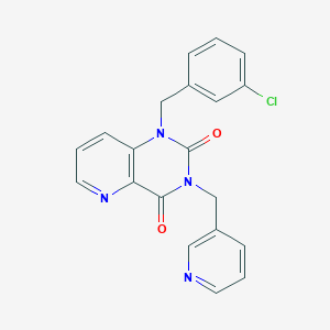 molecular formula C20H15ClN4O2 B2853446 1-(3-chlorobenzyl)-3-(pyridin-3-ylmethyl)pyrido[3,2-d]pyrimidine-2,4(1H,3H)-dione CAS No. 941953-23-7