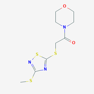 4-({[3-(Methylthio)-1,2,4-thiadiazol-5-yl]thio}acetyl)morpholine