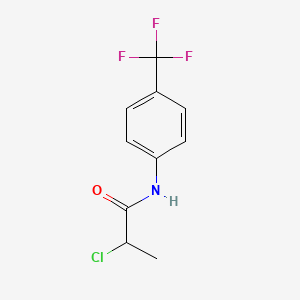 molecular formula C10H9ClF3NO B2853509 2-氯-N-[4-(三氟甲基)苯基]丙酰胺 CAS No. 572881-42-6