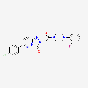 molecular formula C23H20ClFN6O2 B2853527 N-(2-ethylphenyl)-4-[5-(pyrrolidin-1-ylcarbonyl)-1,3,4-oxadiazol-2-yl]thiophene-2-sulfonamide CAS No. 1189957-49-0