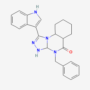 molecular formula C24H17N5O B2853531 4-benzyl-1-(1H-indol-3-yl)-4H,5H-[1,2,4]triazolo[4,3-a]quinazolin-5-one CAS No. 902889-97-8