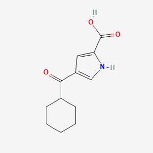 molecular formula C12H15NO3 B2853551 4-(环己基羰基)-1H-吡咯-2-甲酸 CAS No. 477848-96-7
