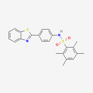 molecular formula C23H22N2O2S2 B2853566 N-(2-methoxy-5-methylphenyl)-3,5-dimethyl-1-(6-phenylpyridazin-3-yl)-1H-pyrazole-4-sulfonamide CAS No. 690643-31-3