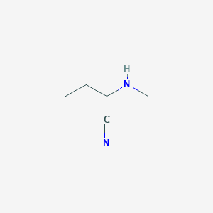 molecular formula C5H10N2 B2853570 2-(Methylamino)butanenitrile CAS No. 106588-24-3