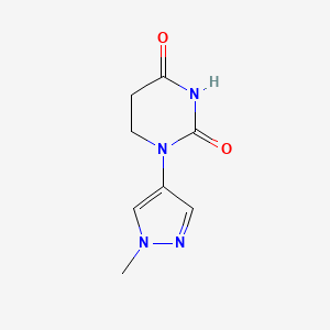 molecular formula C8H10N4O2 B2853571 1-(1-Methylpyrazol-4-yl)-1,3-diazinane-2,4-dione CAS No. 1529719-77-4