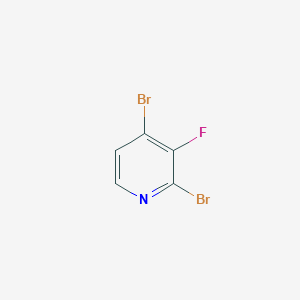 molecular formula C5H2Br2FN B2853580 2,4-Dibromo-3-fluoropyridine CAS No. 1804419-14-4