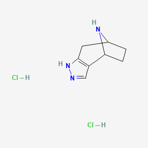 B2853586 4,5,11-Triazatricyclo[6.2.1.0,2,6]undeca-2(6),3-diene dihydrochloride CAS No. 2044745-49-3