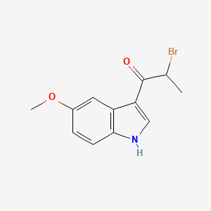 B2853589 2-bromo-1-(5-methoxy-1H-indol-3-yl)propan-1-one CAS No. 57641-98-2