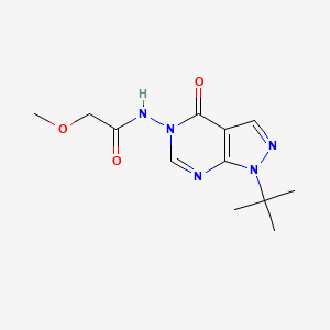 B2853615 N-(1-(tert-butyl)-4-oxo-1H-pyrazolo[3,4-d]pyrimidin-5(4H)-yl)-2-methoxyacetamide CAS No. 919854-95-8
