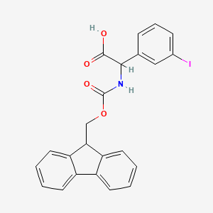 2-(9H-fluoren-9-ylmethoxycarbonylamino)-2-(3-iodophenyl)acetic acid