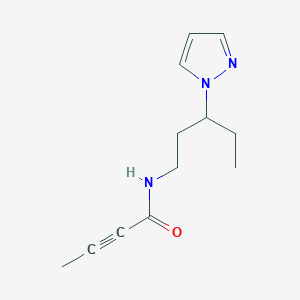 N-(3-Pyrazol-1-ylpentyl)but-2-ynamide