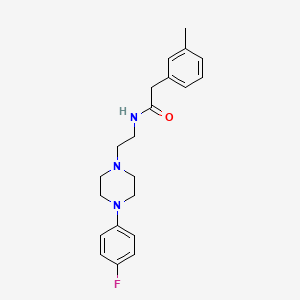 N-(2-(4-(4-fluorophenyl)piperazin-1-yl)ethyl)-2-(m-tolyl)acetamide