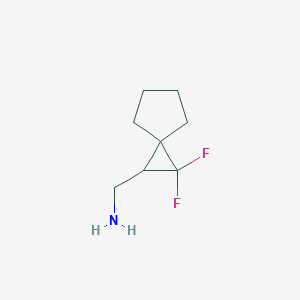 B2853665 {2,2-Difluorospiro[2.4]heptan-1-yl}methanamine CAS No. 2225146-58-5