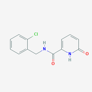 molecular formula C13H11ClN2O2 B2853707 N-(2-chlorobenzyl)-6-oxo-1,6-dihydropyridine-2-carboxamide CAS No. 1351772-64-9