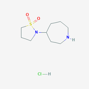 2-(Azepan-4-yl)isothiazolidine 1,1-dioxide hydrochloride