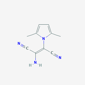 (E)-2-amino-3-(2,5-dimethylpyrrol-1-yl)but-2-enedinitrile