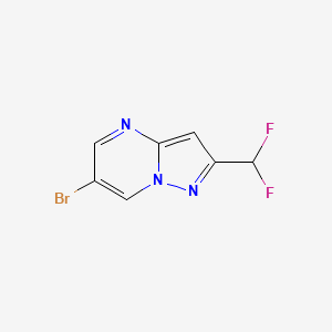 B2853721 6-Bromo-2-(difluoromethyl)pyrazolo[1,5-a]pyrimidine CAS No. 2248346-44-1